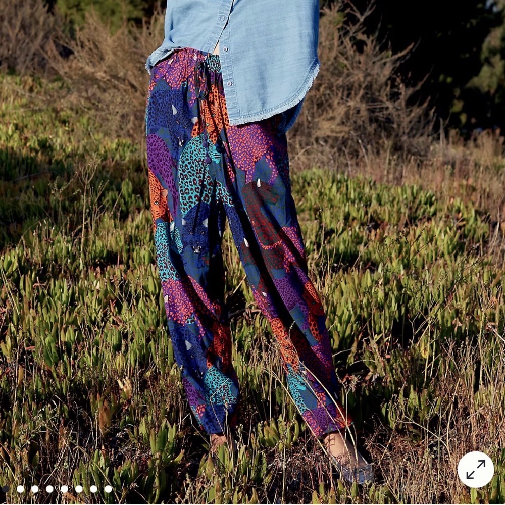 Farm Rio Anthropologie Sami Wildcat Pants Trousers 3x